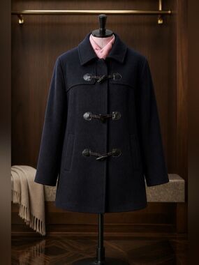 BLACK JESSICA LONDON WOOL BLEND COAT SIZE 16